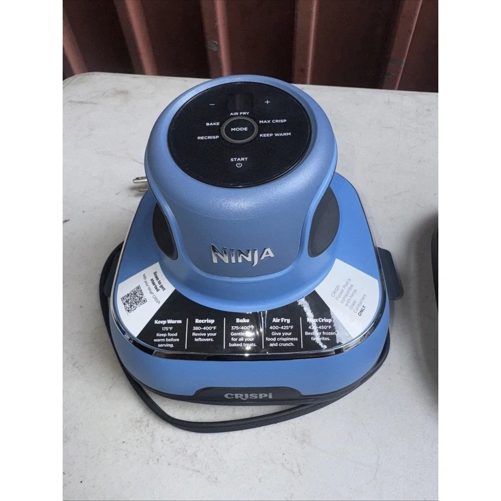 Ninja Crispi 5-in-1 Portable Glass Air Fryer Cooking System, Blue